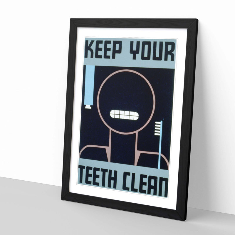 Single Picture Frame Print, Black