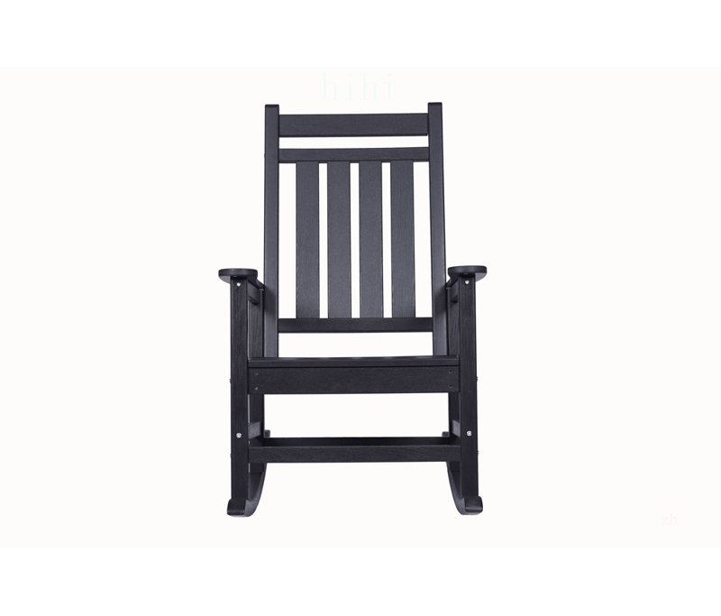 Fauteuil à bascule surdimensionné résistant aux intempéries avec dossier ergonomique, siège d'extérieur confortable pour pelouse et jardin