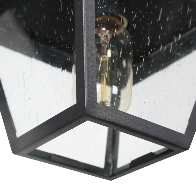 Luminaire suspendu d'extérieur moderne 1 lumière H 9 po Cintron