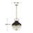 Crew 1-Light Maritime Pendant with Ribbed Glass Bowl-308327602-308327601-308308054