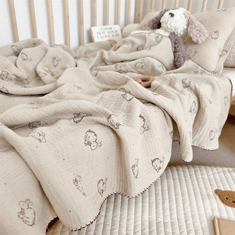 Couverture mignonne pour bébé en coton