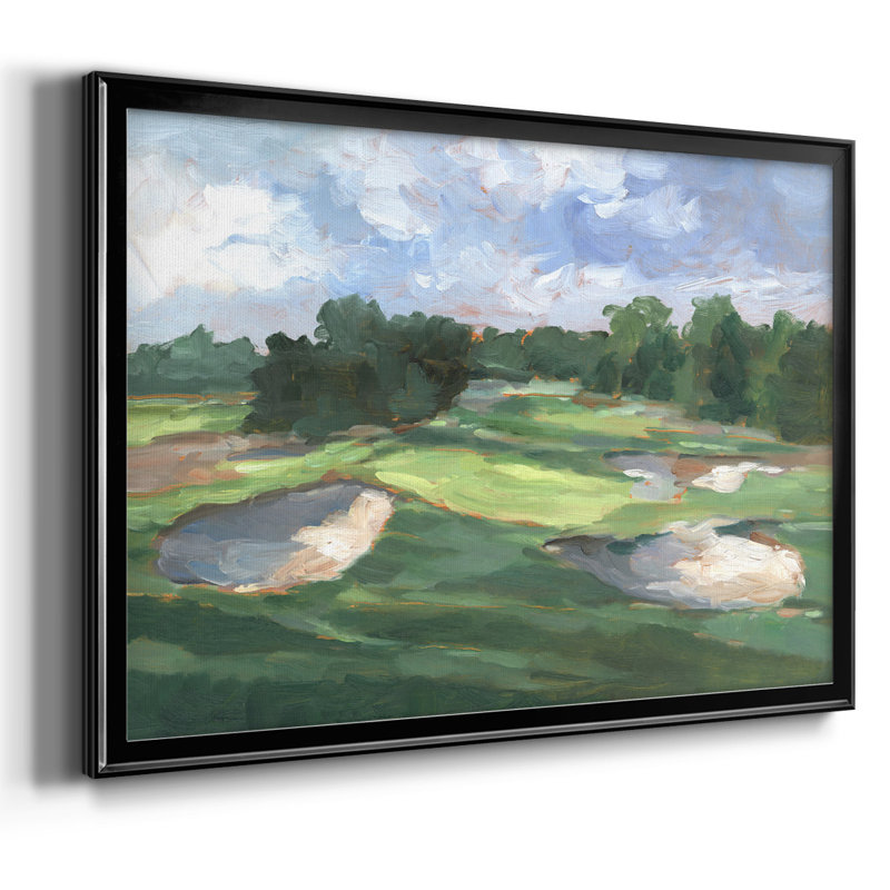 Golf Course Study III, reproduction d'art sur toile, Noir, H 26 po x l 38 po x P 1,5 po