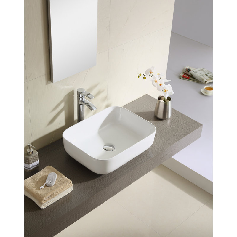 Rectangular Rectangular Vessel Bathroom Sink