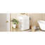 Meuble-lavabo de 18,5 po de style rustique avec lavabo en résine facile à utiliser, meuble sous-lavabo, rangement latéral, construction à fermeture en douceur de 18,5 po, compartiment de rangement, fonction, finition élégante-585229189