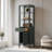 Laval 72" Freestanding Linen Cabinet, Tall Bathroom Storage Tower with 3 Open Shelves-120234559-120613964