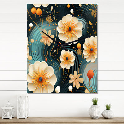 Jamica - Floral Wall Clock