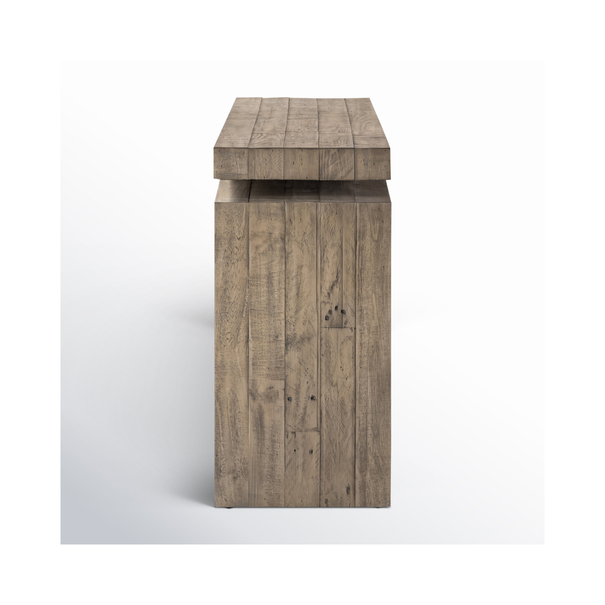 Henn Solid Wood Console Table, 30.75" H x 94" W x 15" D, Weathered Wheat
