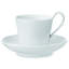 Royal Copenhagen White Fluted High Handle Cup and Saucer