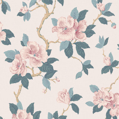 Papier peint en lin Laura Ashley Maya