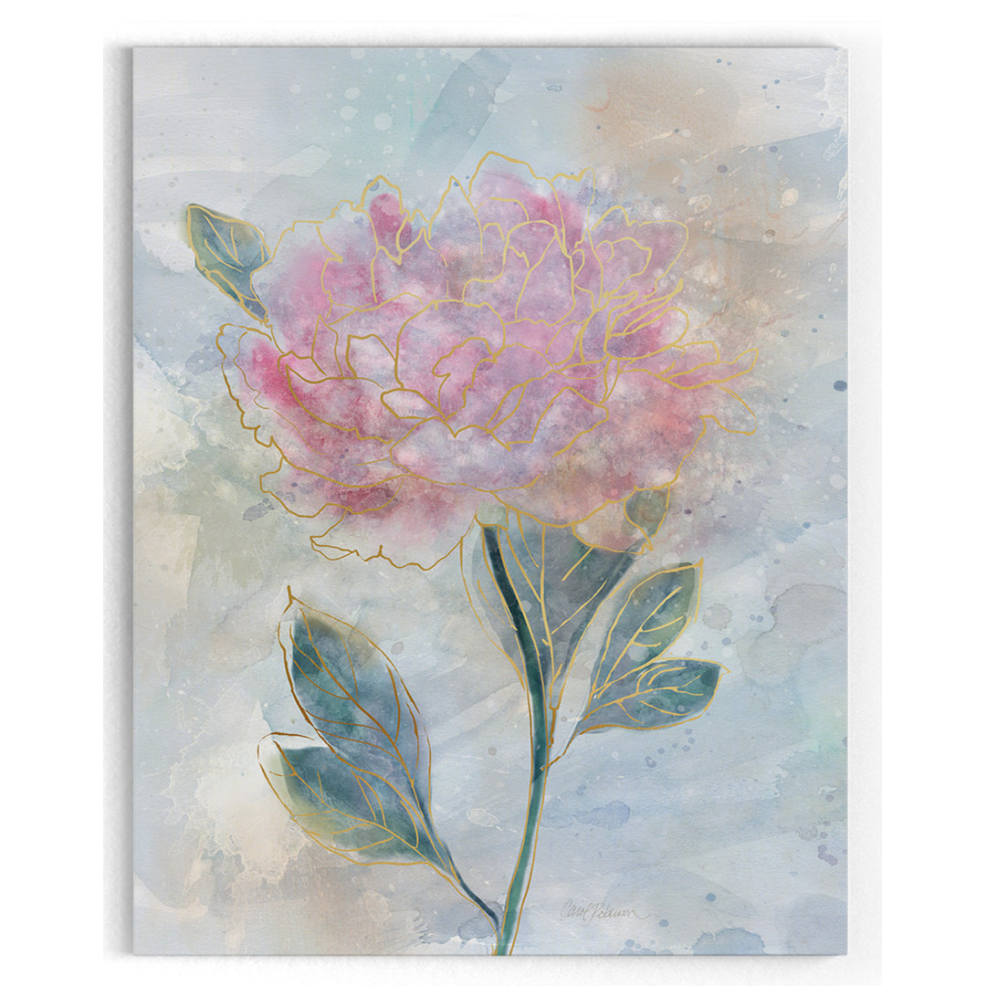 Stained Glass Peony - Print on Canvas House of Hampton® 