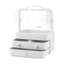 Lissia Plastic 3 Compartment Makeup Organiser