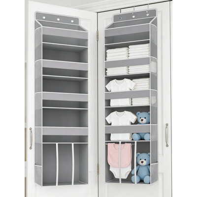 Over The Door Organizer With Large Shelves And Mesh Pockets, Heavy Duty Hanging Storage For Closet, Bathroom, Laundry Room, Dorm, And Home Organization