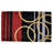 18" X 30" Black and Red Coir Striped Outdoor Door Mat