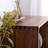 Simple solid wood glass pantry sideboard