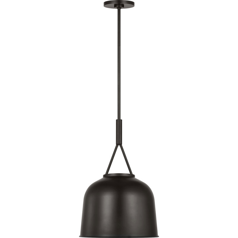 Richard June Transitional Liora Pendant Light, 12, Aged Iron, Aged Iron