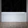 60" X 30" Alcove Acrylic Rectangular Whirlpool Heated Jetted Tub In White With Drain and Overflow