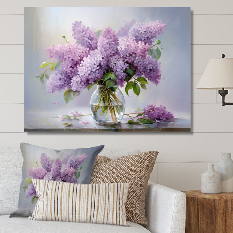 Lilacs Romantic Impression III On Canvas Print, Wrapped Canvas, 30" H x 40" W, No Frame