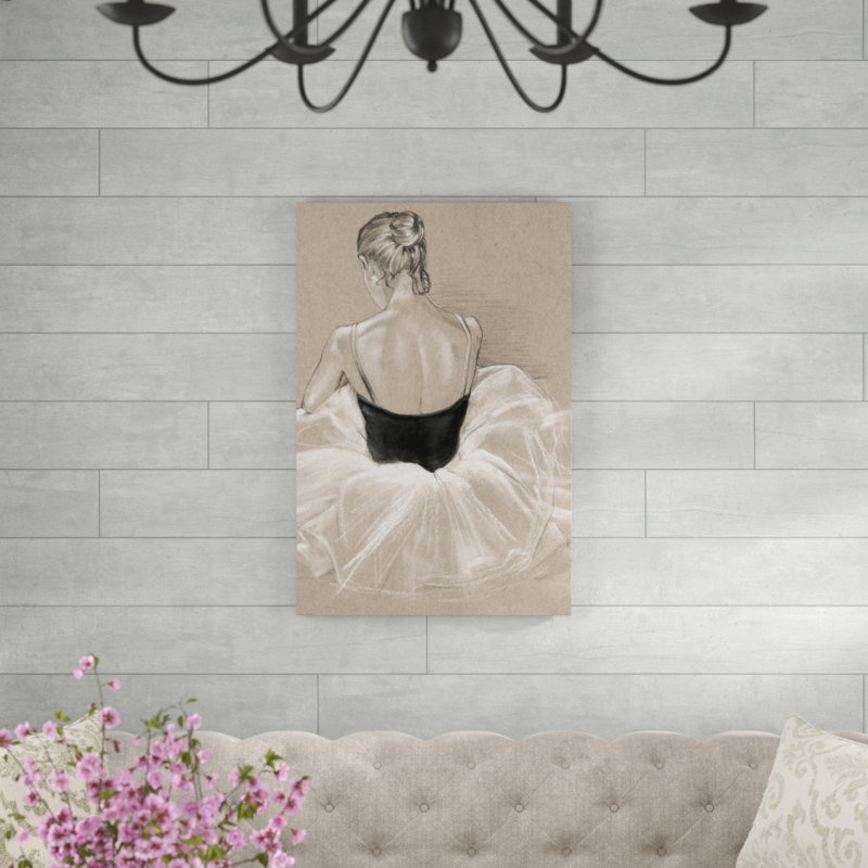 «Ballet Study II» par Jennifer Paxton Parker, reproduction d'art sur toile, H 36 po x l 24 po, Toile tendue