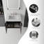 Meuble-lavabo flottant 24 po avec lavabo, porte à fermeture douce, comptoir en granite blanc 0,6 po et dosseret