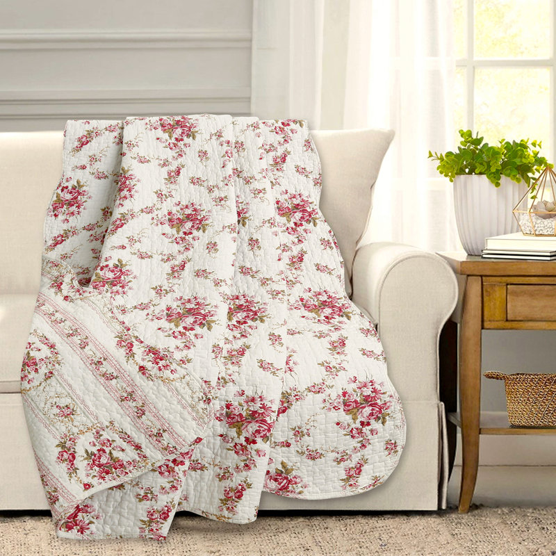 Jeté en coton floral Juliette