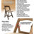 Resin Brushed Wood Look Folding Chair With Cushion By Chivari-106429013