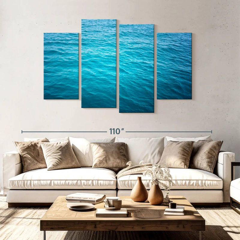Gillard Calm Ocean Wave, H 54 po x l 84 po