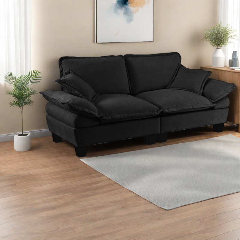 Causeuse moderne en chenille 2 places Comfort First Sofas
