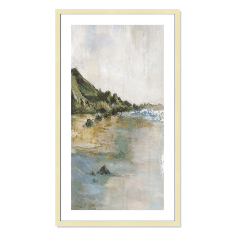 Impression «Tide’s Edge» par Casa Fine Arts, H 35,5 po x l 20,5 po x P 1,25 po, Reproduction encadrée avec passe-partout