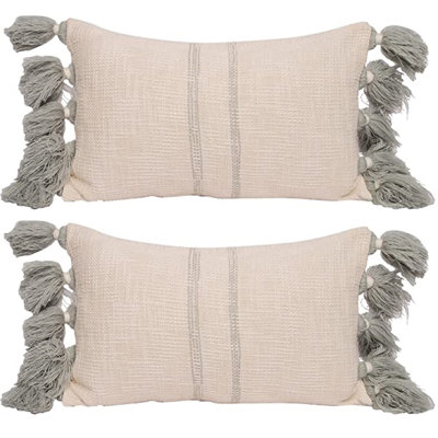 100% Cotton Lumbar Rectangular Pillow Cover
