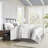 Cotton King Comforter - Grey And White For Bedroom Serenity Oversized White/grey With Pillows-119106251