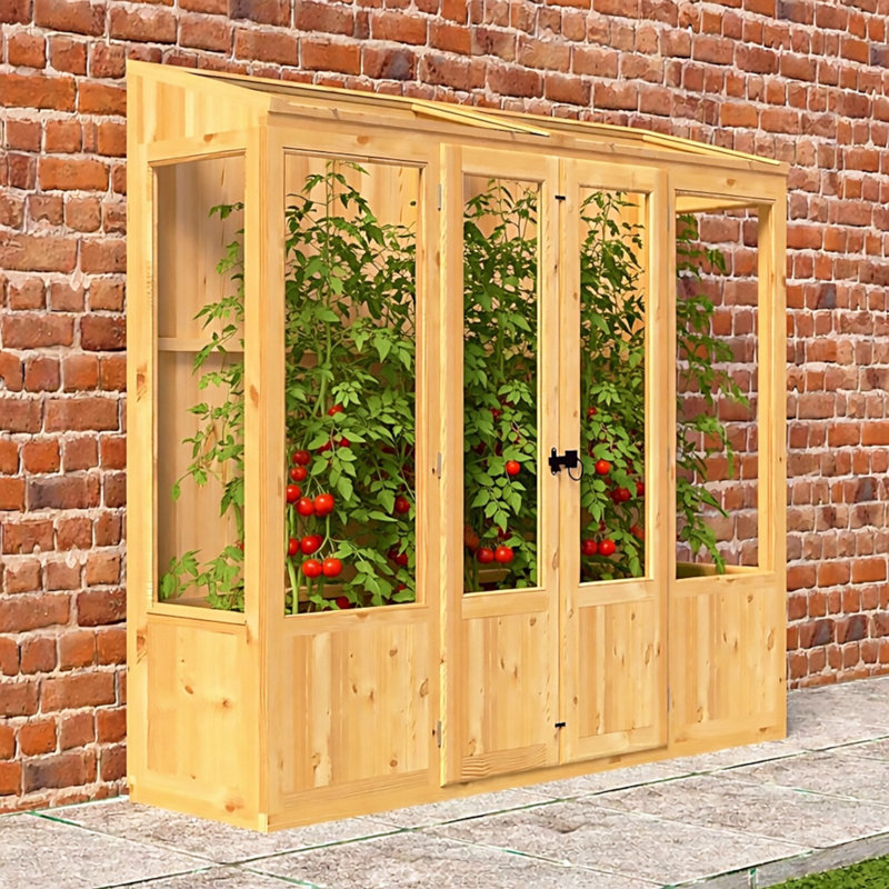 6.5 Ft W x 2 Ft D Lean-to Holme Greenhouse
