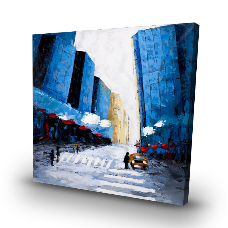 buildings - 32"x32" art on canvas