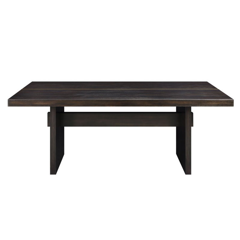 Gold & Rustic Espresso Finish Dining Table
