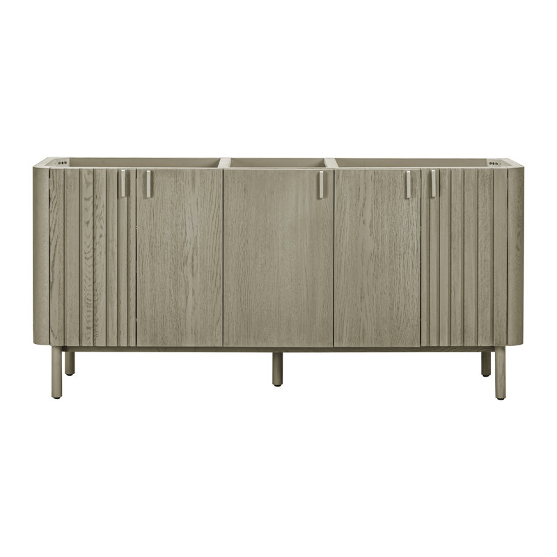 Blakely 72'' Double Bathroom Vanity Base Only, Gray