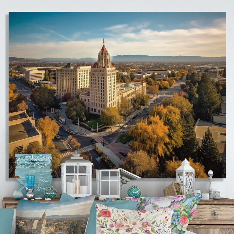California Beauty Cityscape, impression sur toile, H 34 po x l 44 po x P 1,5 po, Toile tendue