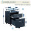 Rolling File Cabinet with Glass Top, Graphite-1980883405