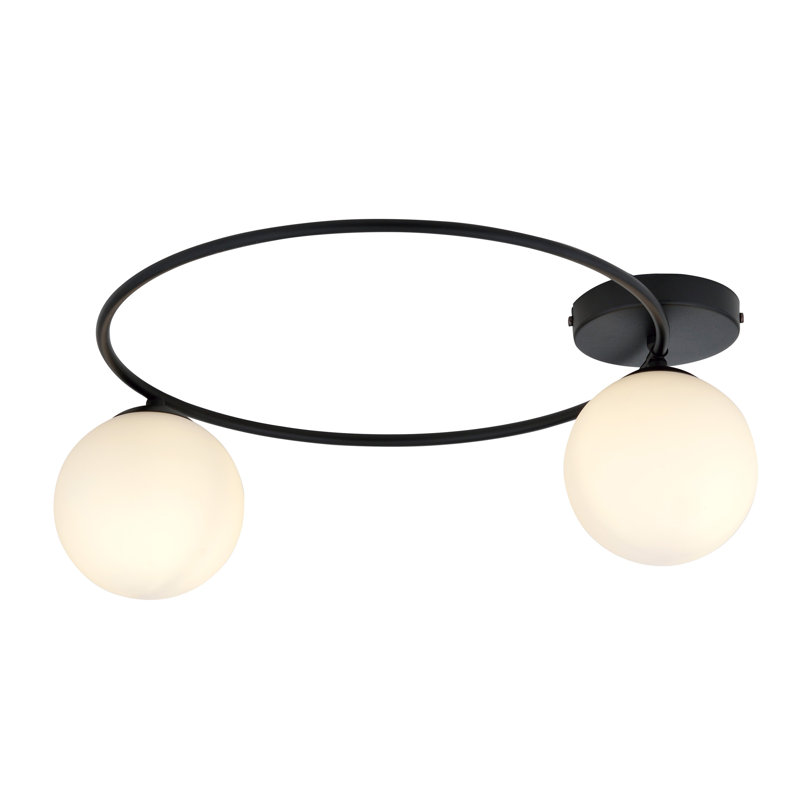 Aliberti 2 - Light Chandelier, Black, White