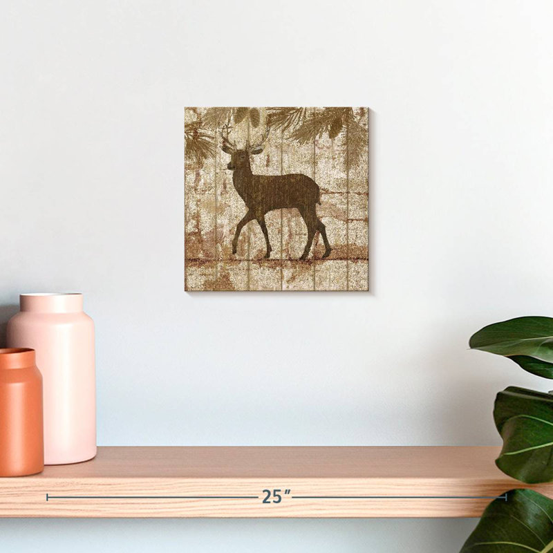Deer Crossing, 10" H x 10" W