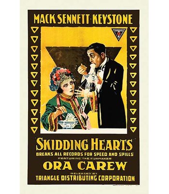 Skidding Hearts by Mack Sennett - Advertisement Print -  Buyenlarge, 0-587-62044-LC2436
