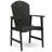 Rosalyn Wood Premium All-Weather Wicker Outdoor Dining Armchair-608106089