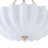 Classic Glam 3-Light Pleated Glass Chandelier