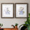 «Sketchy Bath I», ensemble de 2 peintures