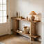 Table de chevet à 2 niveaux, table de canapé, console, table de couloir