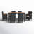 Callan Rectangular 6 - Person 59.05" Long Dining Set with Cushions-424226909