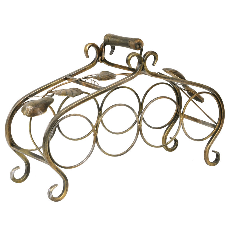 Tabletop Wine Bottle Rack in Patina