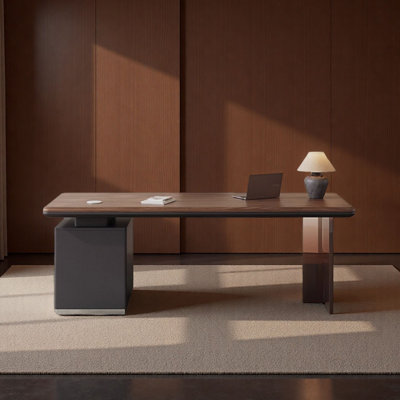 Bureau italien en noyer italien minimaliste