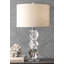 Lampe de table transparente 27 po Dupuis