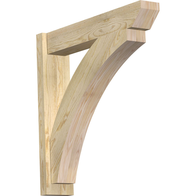 Persienne en bois Thatton, P 30 po x H 30 po, Sapin Douglas de 8 po (sciage brut)