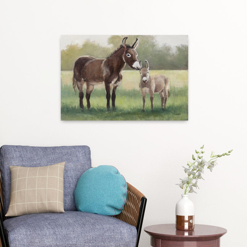 Contemporary Art Abstract Contemporary Animal Landscape Art by Julia Purinton - Wrapped Canvas Print, 40.64 cm H x 60.96 cm W