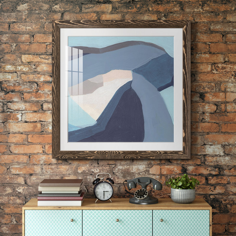 Blue Chrysalis IV-Premium, reproduction encadrée - prête à être accrochée, H 22,5 po x l 22,5 po x P 1,5 po, Blanc